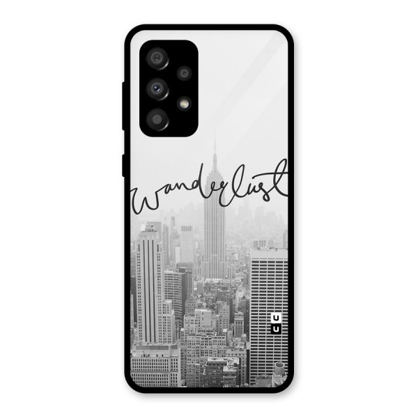 City Wanderlust Monochrome Glass Back Case for Galaxy A32