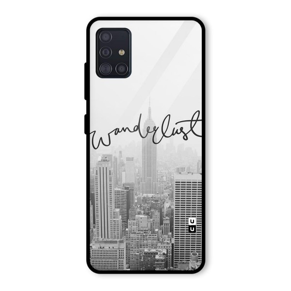 City Wanderlust Monochrome Glass Back Case for Galaxy A51