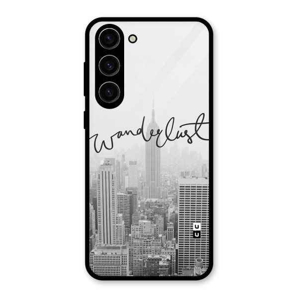 City Wanderlust Monochrome Glass Back Case for Galaxy S23 Plus