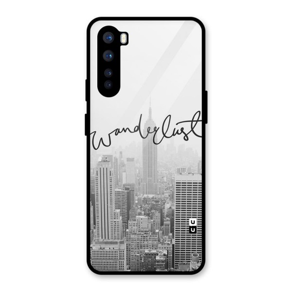 City Wanderlust Monochrome Glass Back Case for OnePlus Nord