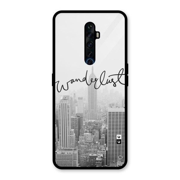 City Wanderlust Monochrome Glass Back Case for Oppo Reno2 Z