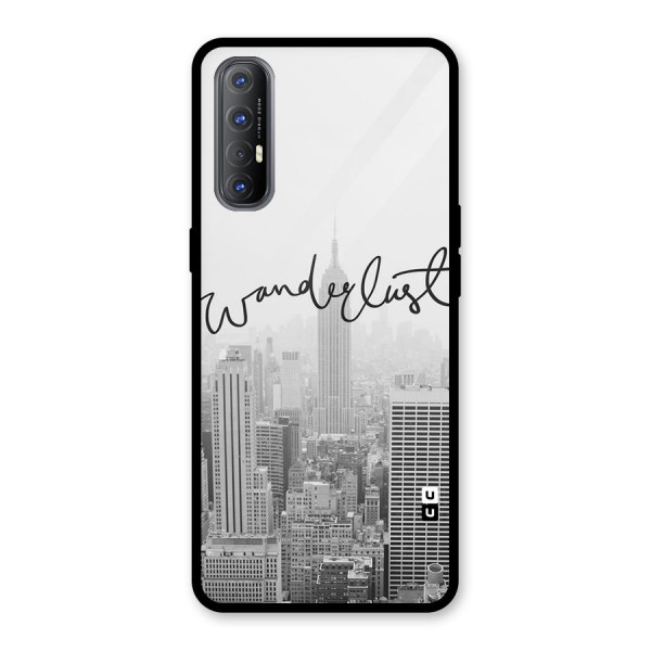 City Wanderlust Monochrome Glass Back Case for Oppo Reno3 Pro