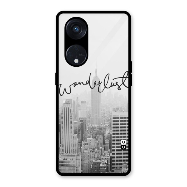 City Wanderlust Monochrome Glass Back Case for Reno8 T 5G