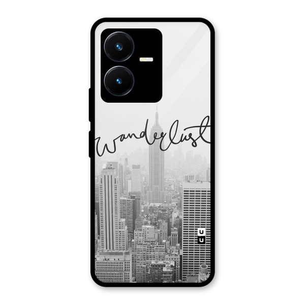 City Wanderlust Monochrome Glass Back Case for Vivo Y22