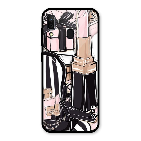 Class Girl Design Glass Back Case for Galaxy A30