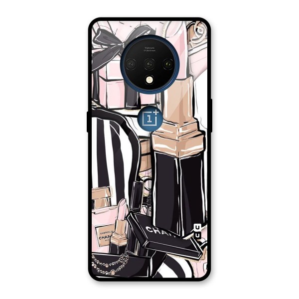 Class Girl Design Glass Back Case for OnePlus 7T