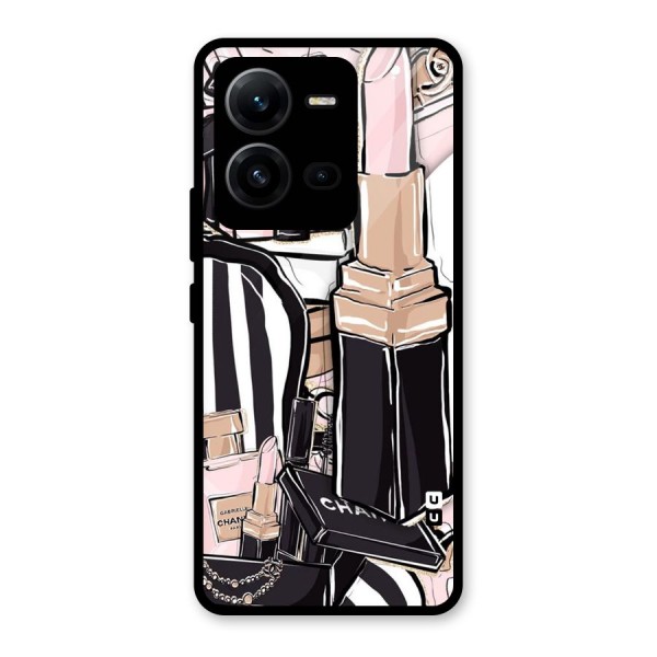 Class Girl Design Glass Back Case for Vivo V25