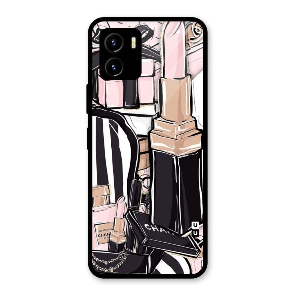 Class Girl Design Glass Back Case for Vivo Y15s