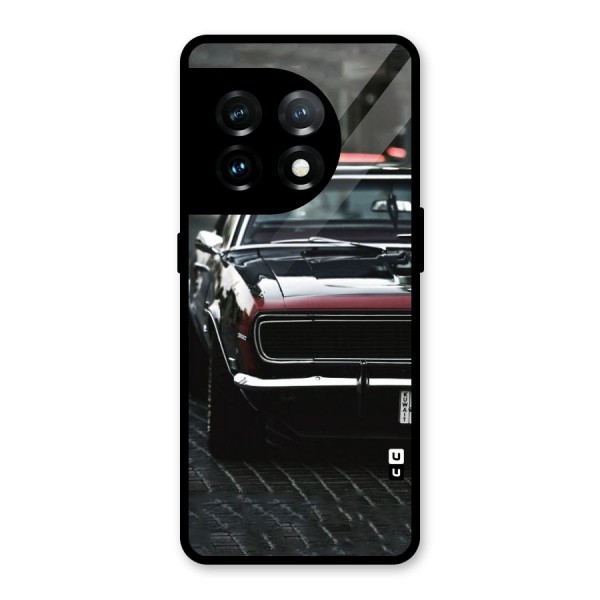 Class Vintage Car Glass Back Case for OnePlus 11