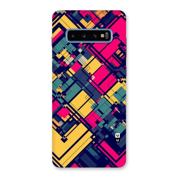 Classic Abstract Coloured Back Case for Galaxy S10 Plus