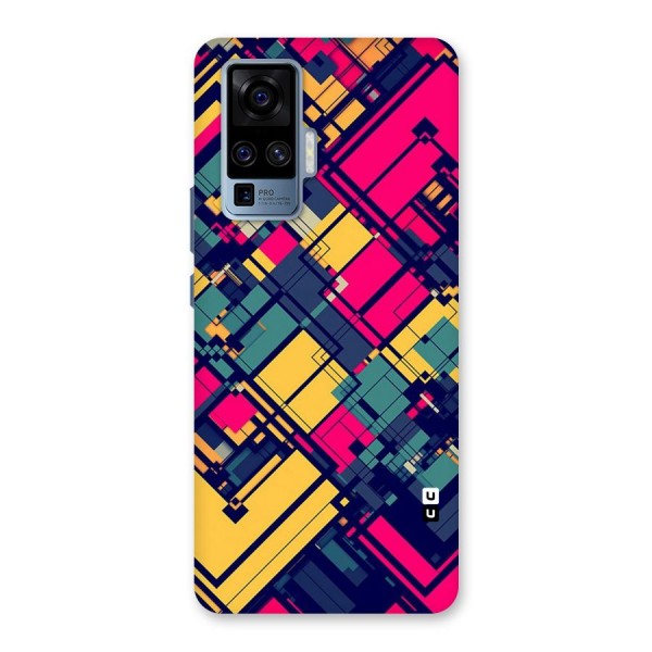 Classic Abstract Coloured Back Case for Vivo X50 Pro