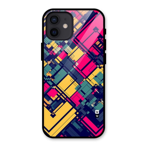 Classic Abstract Coloured Glass Back Case for iPhone 12