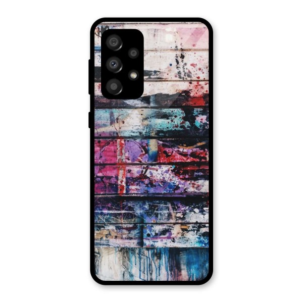 Classic Art Splash Glass Back Case for Galaxy A32