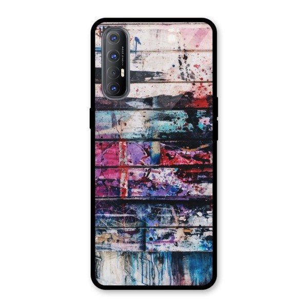 Classic Art Splash Glass Back Case for Oppo Reno3 Pro