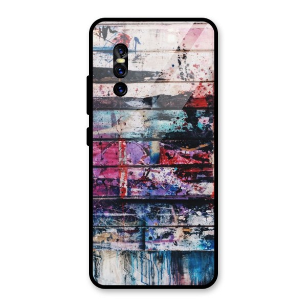 Classic Art Splash Glass Back Case for Vivo V15 Pro