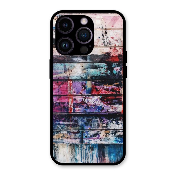 Classic Art Splash Glass Back Case for iPhone 14 Pro