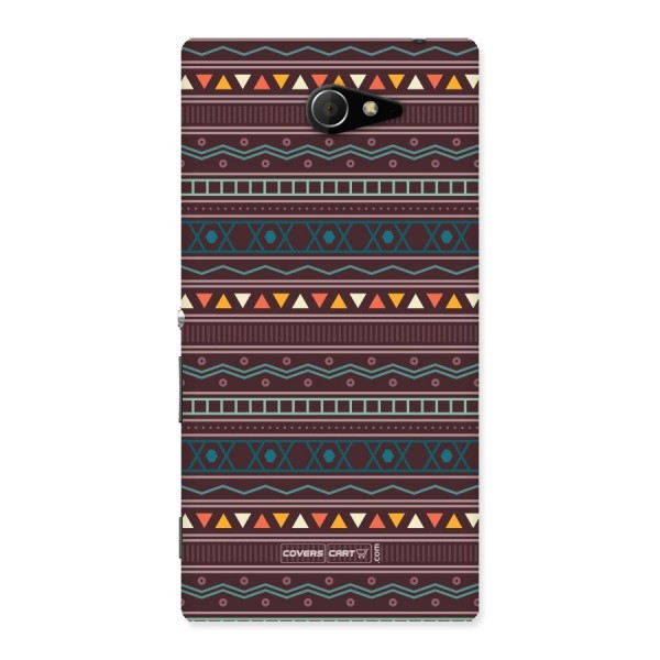 Classic Aztec Pattern Back Case for Sony Xperia M2