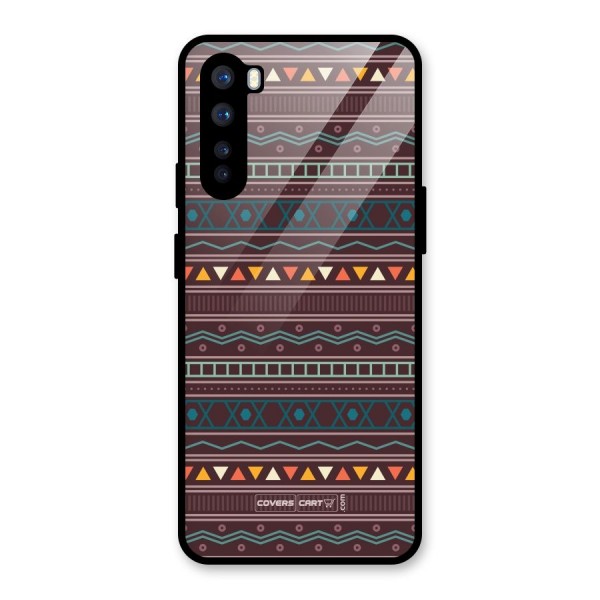 Classic Aztec Pattern Glass Back Case for OnePlus Nord