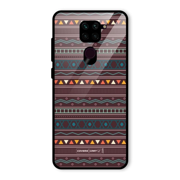 Classic Aztec Pattern Glass Back Case for Redmi Note 9