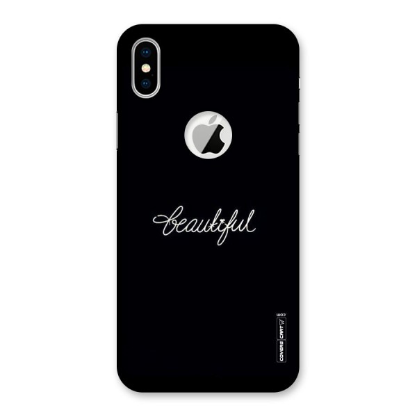 Classic Beautiful Back Case for iPhone XS Logo Cut