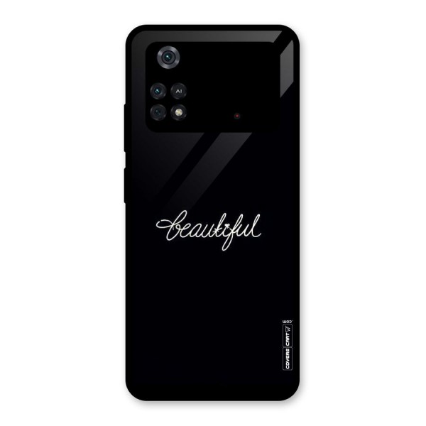 Classic Beautiful Glass Back Case for Poco M4 Pro 4G