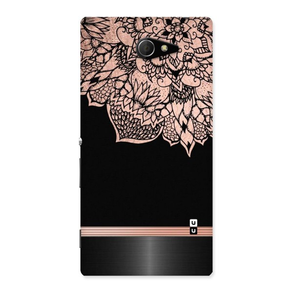 Classic Black Sleak Design Back Case for Sony Xperia M2