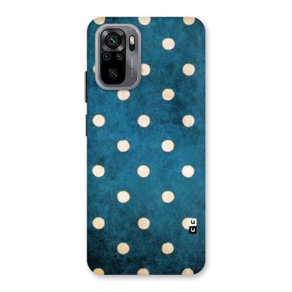 Classic Blue Polka Back Case for Redmi Note 10