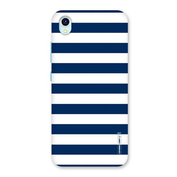 Classic Blue White Stripes Back Case for Vivo Y1s