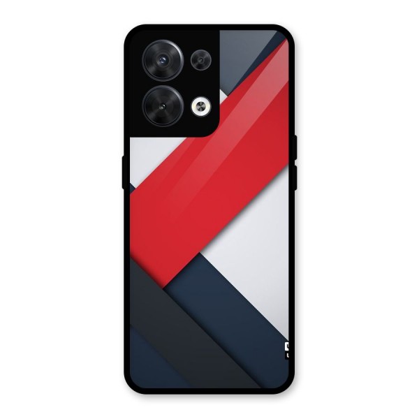 Classic Bold Glass Back Case for Oppo Reno8 5G