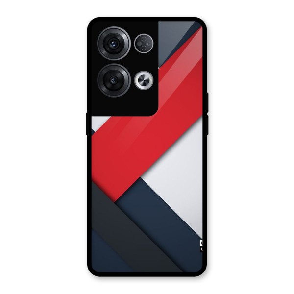 Classic Bold Glass Back Case for Oppo Reno8 Pro 5G