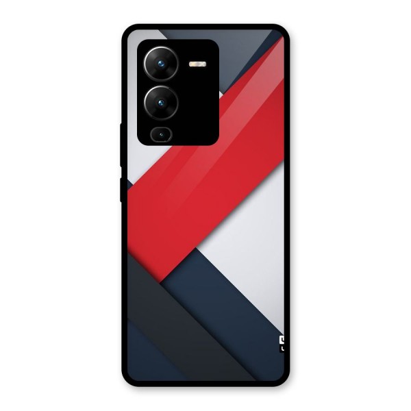 Classic Bold Glass Back Case for Vivo V25 Pro