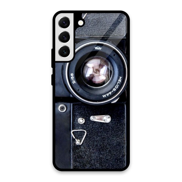 Classic Camera Glass Back Case for Galaxy S22 Plus 5G