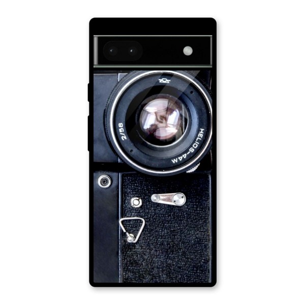 Classic Camera Glass Back Case for Google Pixel 6a