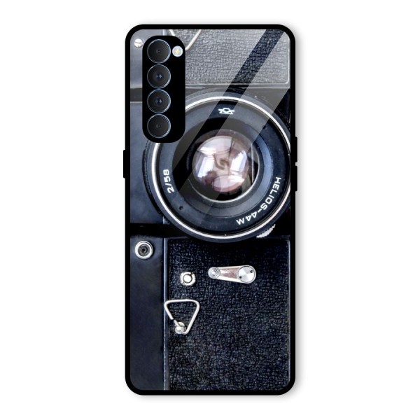 Classic Camera Glass Back Case for Oppo Reno4 Pro