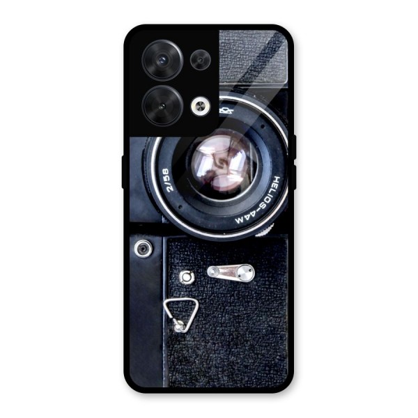 Classic Camera Glass Back Case for Oppo Reno8 5G