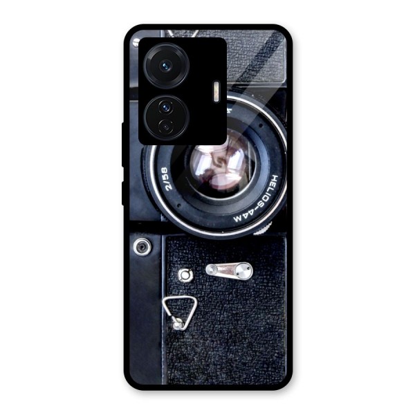 Classic Camera Glass Back Case for Vivo T1 Pro