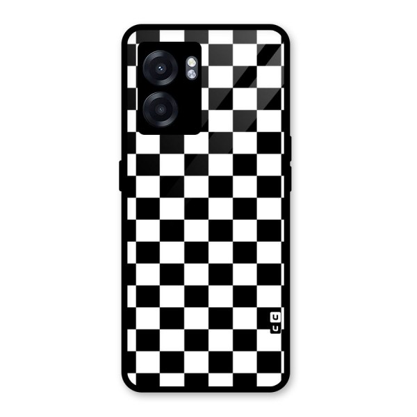 Classic Check Glass Back Case for Oppo K10 (5G)