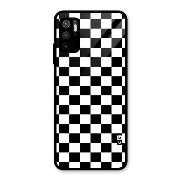 Classic Check Glass Back Case for Poco M3 Pro 5G