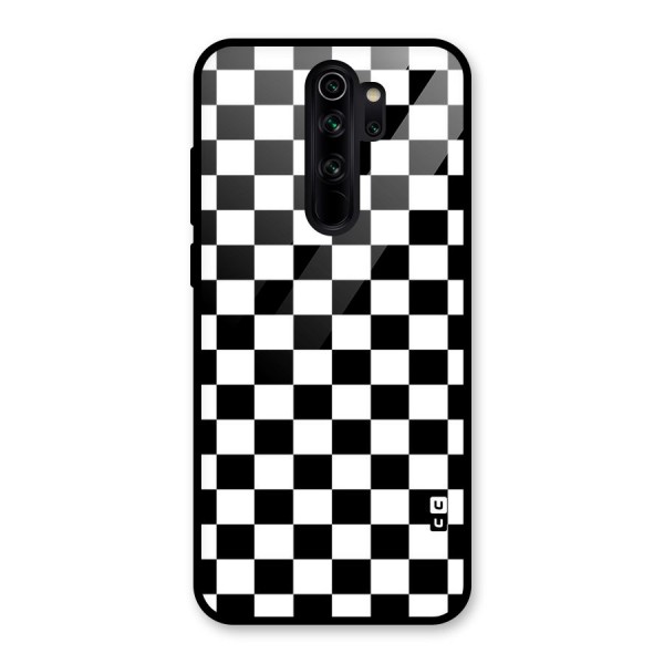 Classic Check Glass Back Case for Redmi Note 8 Pro