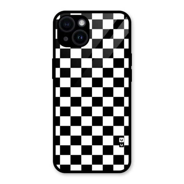 Classic Check Glass Back Case for iPhone 14