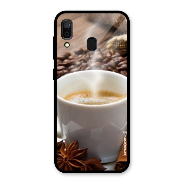 Classic Coffee Beans Glass Back Case for Galaxy A30