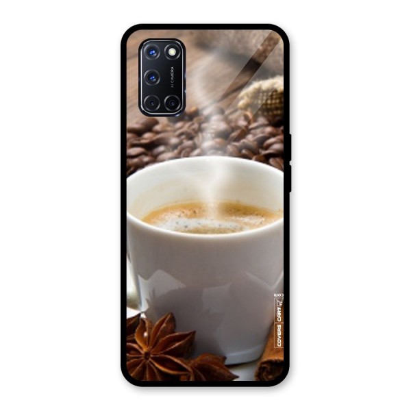 Classic Coffee Beans Glass Back Case for Oppo A52