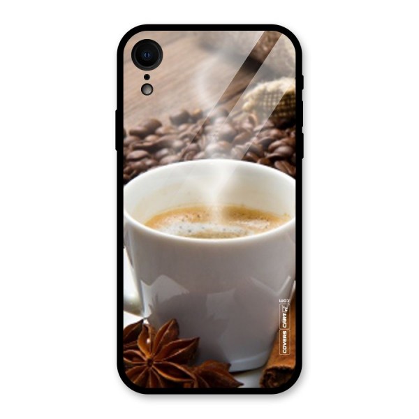 Classic Coffee Beans Glass Back Case for XR