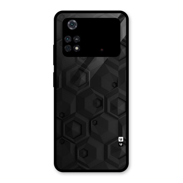 Classic Hexa Glass Back Case for Poco M4 Pro 4G