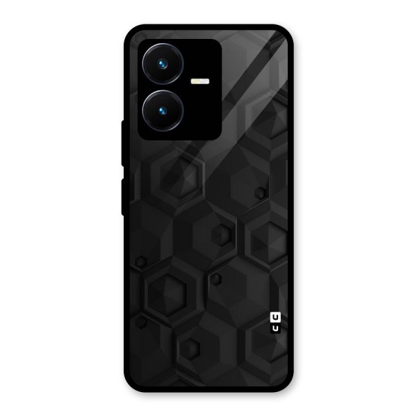 Classic Hexa Glass Back Case for Vivo Y22