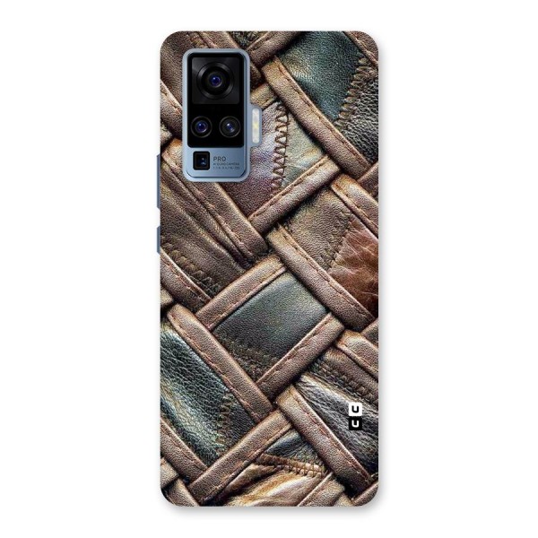 Classic Leather Belt Design Back Case for Vivo X50 Pro