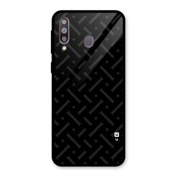 Classic Pipes Pattern Glass Back Case for Galaxy M30