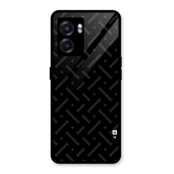 Classic Pipes Pattern Glass Back Case for Oppo K10 (5G)