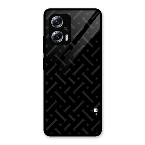 Classic Pipes Pattern Glass Back Case for Redmi K50i