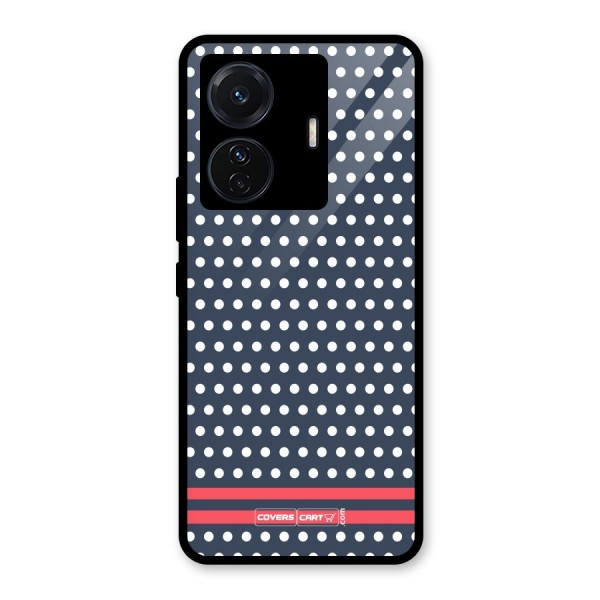 Classic Polka Dots Glass Back Case for Vivo T1 Pro